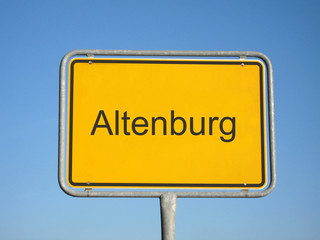 ortseingangsschild altenburg
