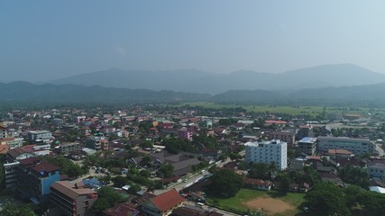 Laos Viang Vieng vue du ciel