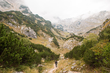 Fototapeta na wymiar Hiking in Durmitor National Park, Montenegro