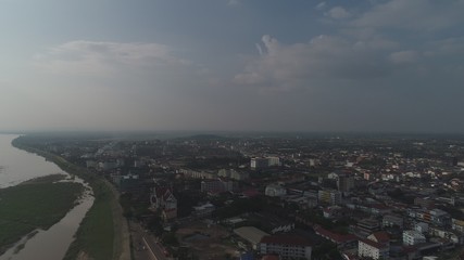 Fototapeta premium Laos Vientiane vue du ciel