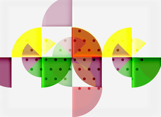 Geometric circle abstract banner