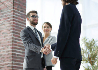 Two Business men shaking hands
