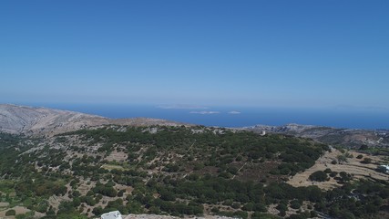 Obraz premium Grèce Cyclades île de Naxos vue du ciel