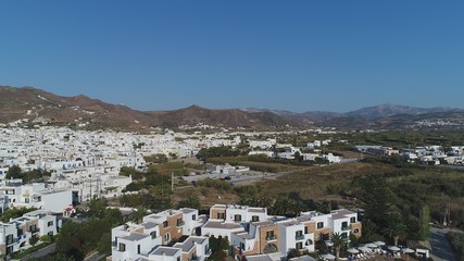 Grèce Cyclades île de Naxos vue du ciel