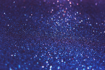 Christmas background. Abstract blue sequins