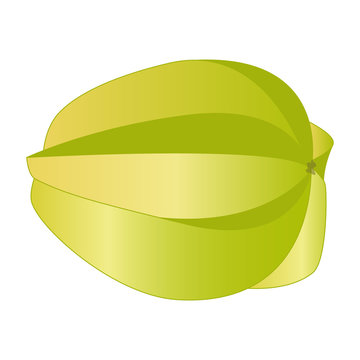 Isolated carambolo illustration