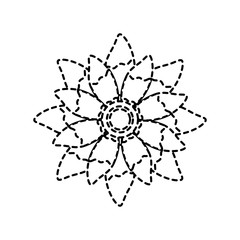 beauty flower floral natural petal vector illustration sticker