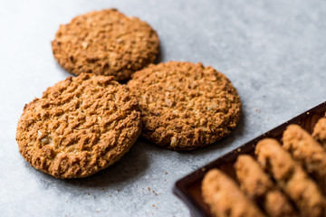 Oatmeal Cookies made with sesame, fig, cinnamon, peanut and sunflower seeds