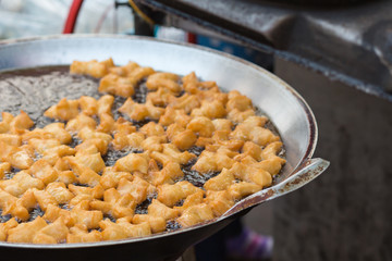 Deep-fried dough stick (Patongko) is food in Thailand.