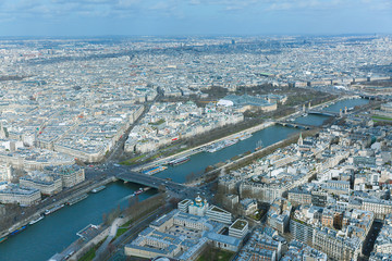 Fototapeta premium vue aerienne de Paris