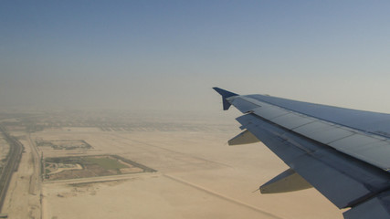 Fototapeta na wymiar View from the plane window