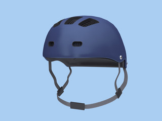 blue helmet 3d rendering
