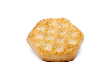 Tasty cookies biscuits isolated on white background 