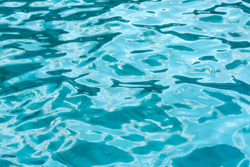 Abstract of swimming pool water surface
