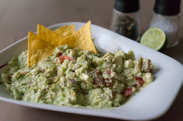 Tortilla Chips with Guacamole