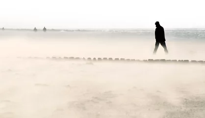 Foto op Plexiglas Sandsturm an der Nordsee © helmutvogler