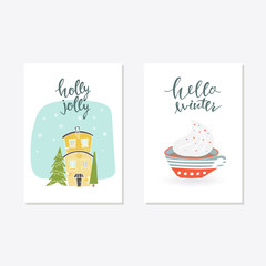 Greeting Card with christmas toys