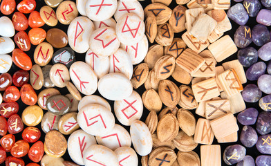 Runes of different materials