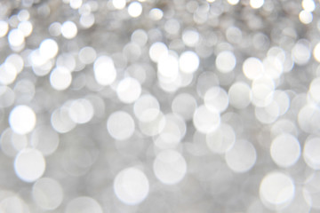 White bokeh abstract light background