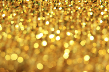 Gold light bokeh abstract background 