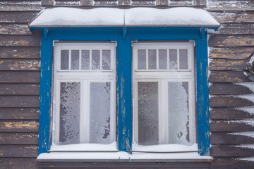 zugefrorenes Fenster