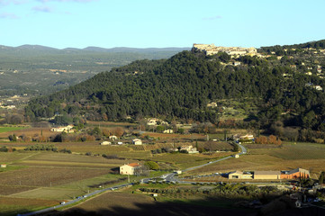 Fototapeta na wymiar Provence landscape, Castellet, France