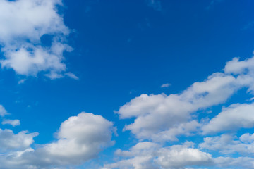 Obraz na płótnie Canvas sky with clouds and sun. A textured background.Copy paste place