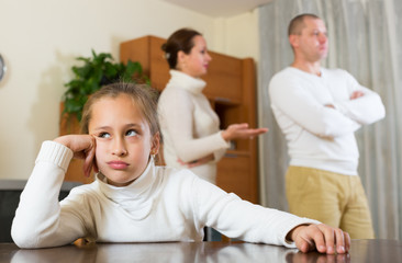Parents quarrel at home