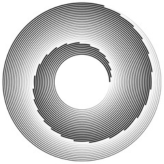 Abstract circle lines