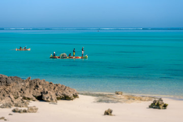 Fishing scene of Malagasy fishermen