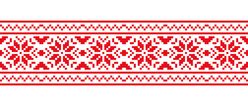 Fototapeta Scandinavian national ornament.