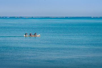 Fishing scene of Malagasy fishermen