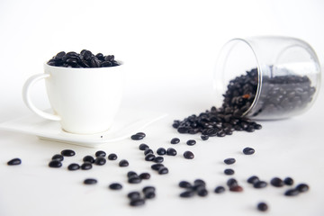 Fototapeta na wymiar Cofee beans composition