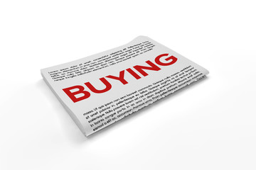 Buying on Newspaper background