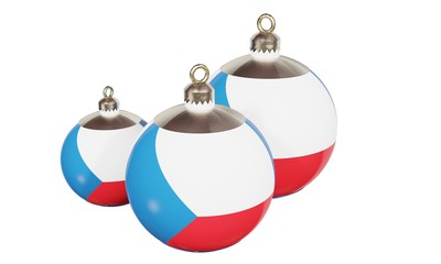 Fototapeta premium Christmas decoration, white background. 