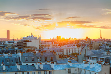 sunset sur Paris