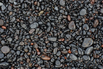 Beach stones background