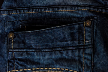 Empty jeans pocket