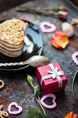 Gift and sweet dessert