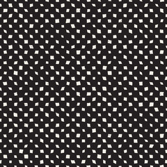 Hand drawn style ethnic seamless pattern. Abstract geometric shapes in black and white.