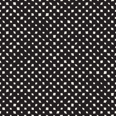 Hand drawn style ethnic seamless pattern. Abstract geometric shapes in black and white.