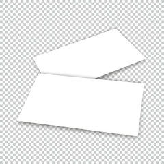 Business card with shadow mockup cover template
