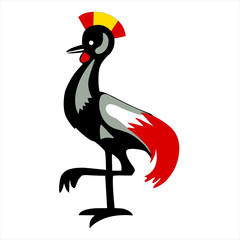 Heraldic rooster vector