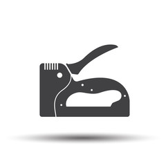 Construction stapler grey icon