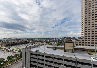 Architecture in Downtown Indianapolis Indiana During Summer