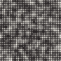 Modern Stylish Halftone Texture. Abstract Background With Random Size Squares. Vector Seamless Chaotic Squares Mosaic Pattern
