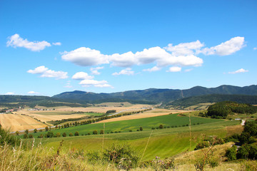 Fototapeta na wymiar Rural countryside in Slovakia
