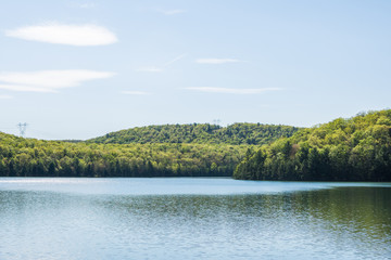 Landscape of The area around Long Pine Reservoir in Michaux State Forest in Central Pennsylvania