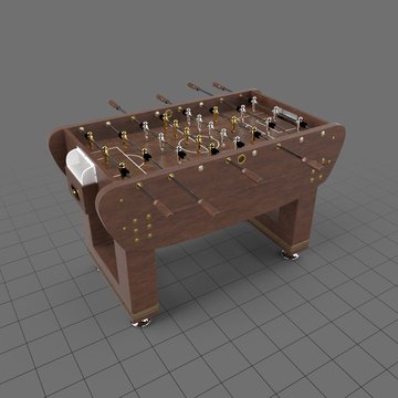 Wood foosball soccer table