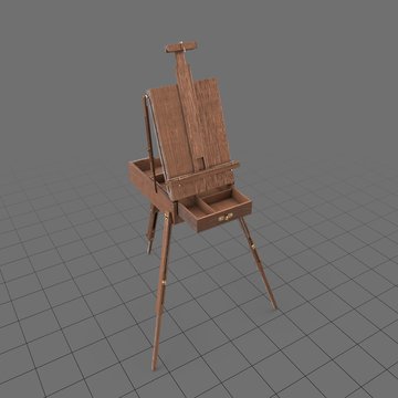 Portable easel with drawer